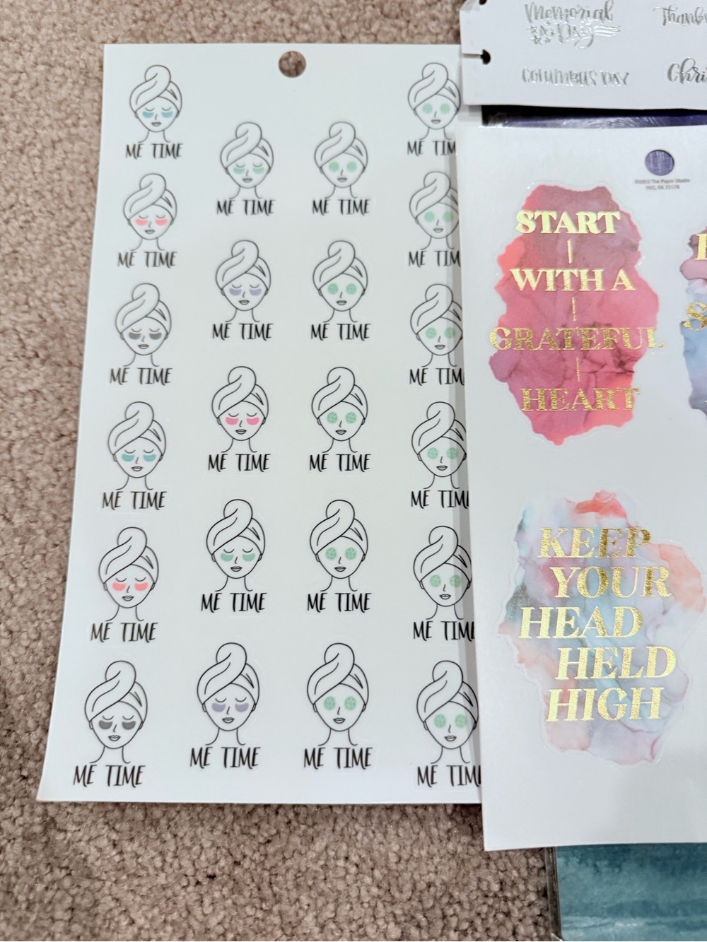 Happy Planner BIG Wellness Health Planner Bundle Stickers Purple Discs - Picture 11 of 13